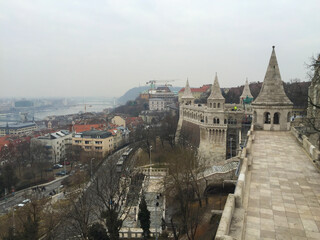 Naklejka premium Fisherman's bastion in Budapest Hungary