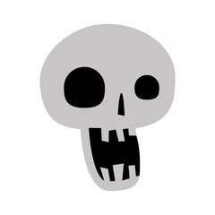 skull head icon vector design