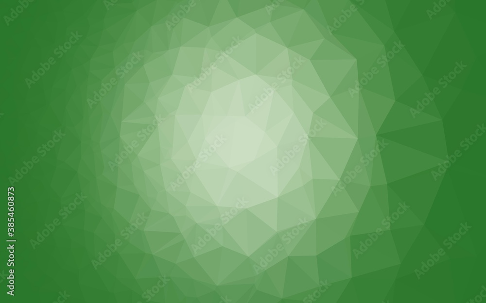 Poster light green vector polygon abstract backdrop.