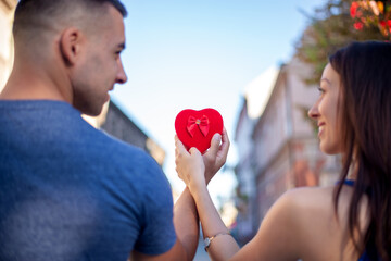 Heart in hand symbolizing love