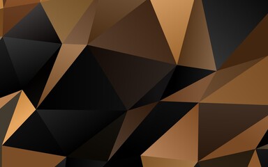 Dark Black vector low poly layout.