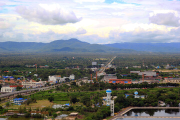 Obraz premium panorama of the city of the city