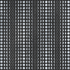 Silver Metallic Pattern on Dark Anthracite Background