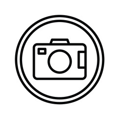 camera vector icon for web design