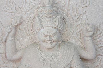 千光寺の愛染明王石像