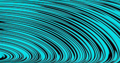 Render with abstract swirling blue stripes background