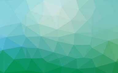 Fototapeta na wymiar Light Blue, Green vector triangle mosaic texture.