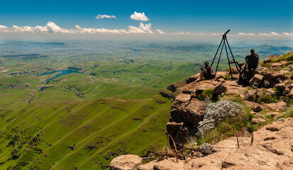 landscape of the mountains