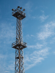 鉄塔と空　本牧ふ頭