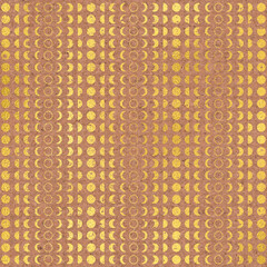 Metallic Gold Pattern on Cork Background