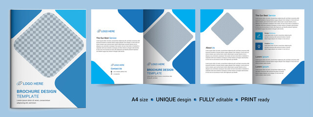 Corporate business brochure template layout design, business profile template design, bifold, annual report, minimal, editable business brochure, brochure cover, cover page, colorful design brochure.