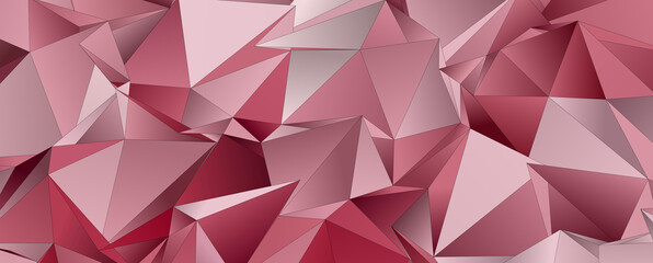 Fototapeta premium 3d Triangles, abstract background. Design wallpaper.