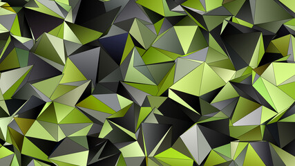 Fototapeta premium 3d Triangles, abstract background. Design wallpaper.