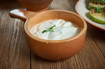 Italian garlic sauce Agliata