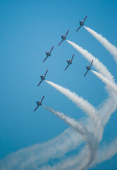 Escuadr&oacute;n &aacute;guila volando en formaci&oacute;n