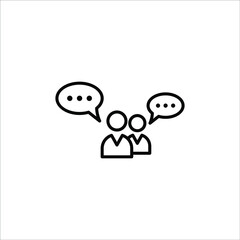 Chat, speak sign, talk icon Communication concept