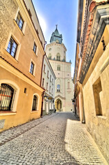 Fototapeta na wymiar Wieża Trynitarska w Lublinie