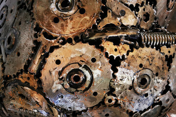 iron steampunk cogwheel texture