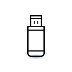 Flash drive icon, usb icon. Eps10 vector illustration.