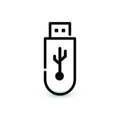 Flash drive icon, usb icon. Eps10 vector illustration.