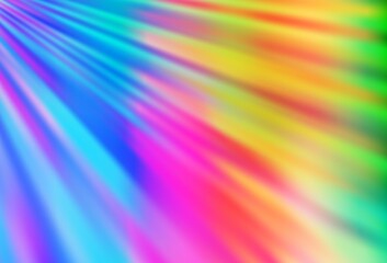 Light Multicolor, Rainbow vector background with straight lines.