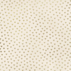 Champagne Gold Metallic Pattern on Vintage Ivory Background