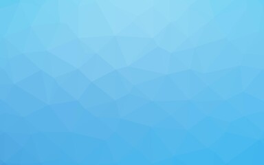 Light BLUE vector shining triangular template.