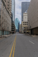 Walking the streets of Dallas.