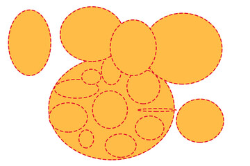 easter egg with flower on white