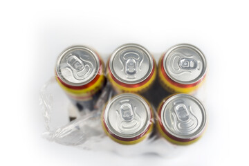 Pack of a beer can. Alcohol drink