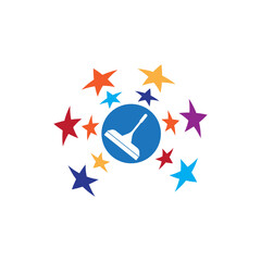 Cleaning logo and symbol ilustration vector template