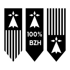 Bretagne, Logo breton, breizh,  100% - obrazy, fototapety, plakaty