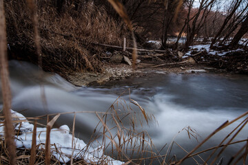 river in winter