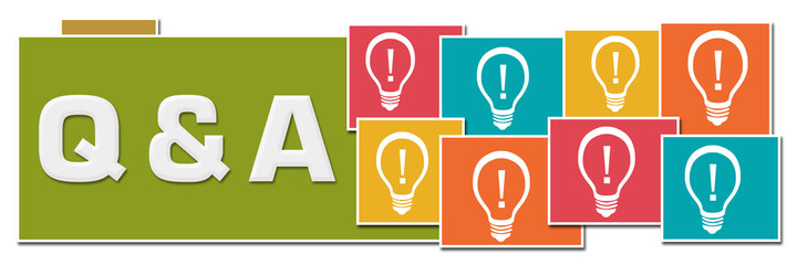 Q And A - Questions And Answers Various Color Boxes With Bulbs 