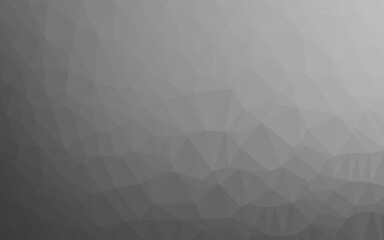 Light Silver, Gray vector polygon abstract background.