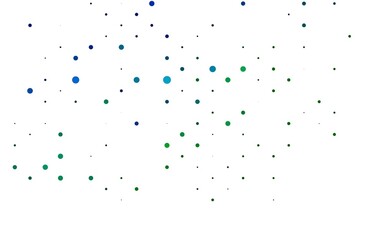 Light Blue, Green vector background with bubbles.