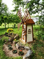 wooden house in the woods