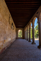 Old historic cloister in Salamanca