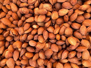 Fresh raw almonds