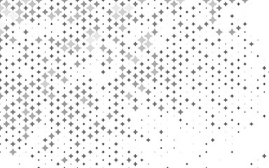 Light Silver, Gray vector background with colored stars.