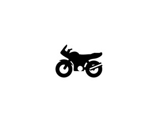 Motorcycle vector icon. Motorsport racing