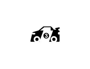 Race car vector icon