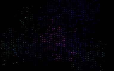 Dark Multicolor, Rainbow vector backdrop with dots.