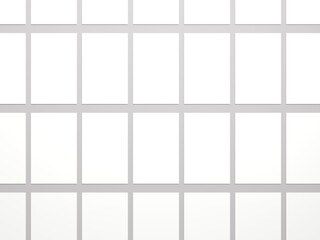 Multiple Business Cards Mockups White Grey Background 3D Illustration 