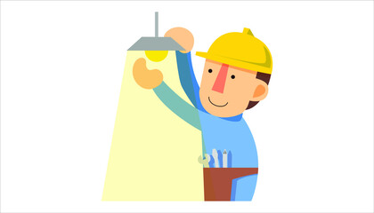 a person who installs and maintains electrical equipment.