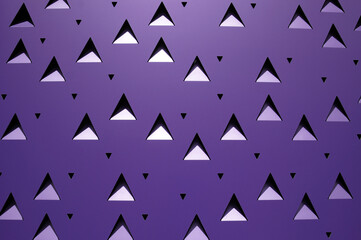 Wall triangular pattern surface Purple abstract style