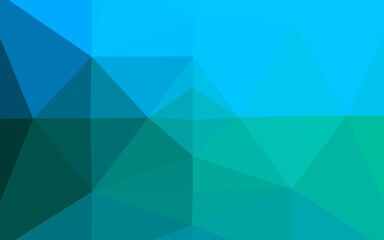 Light Blue, Green vector polygonal template.