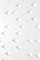 Wall triangular pattern surface White abstract appearance