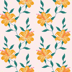 seamless small vector flower design pattern  on background