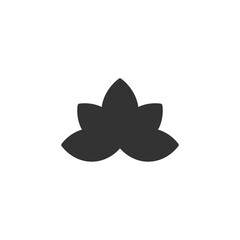 Lotus icon. Lily flower symbol modern, simple, vector, icon for website design, mobile app, ui. Vector Illustration